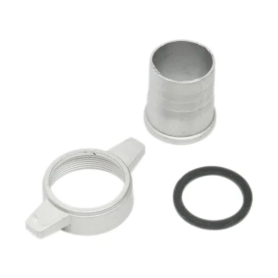 Raccordo da 2 pollici con dado e guarnizione in alluminio per tubo di irrigazione acqua con filettatura interna - immagine 3
