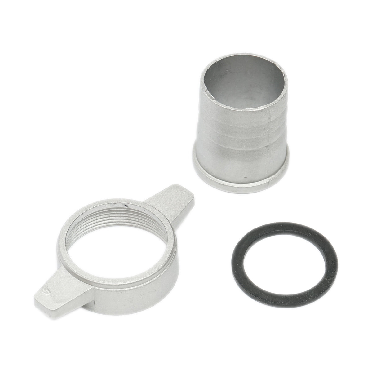 Raccordo da 2 pollici con dado e guarnizione in alluminio per tubo di irrigazione acqua con filettatura interna - immagine 3