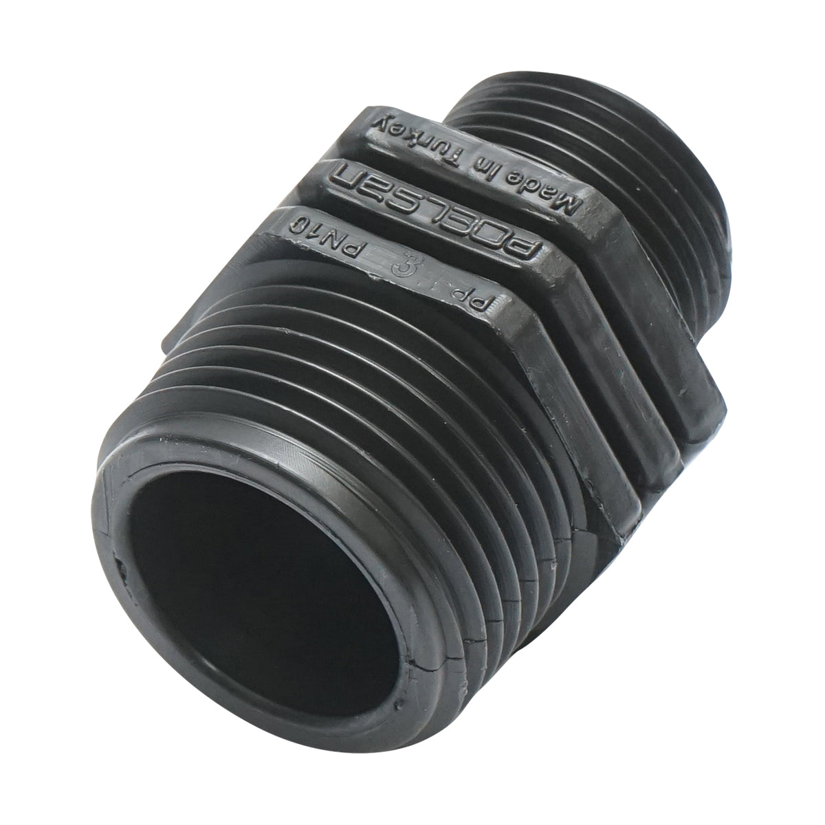 Raccordo di riduzione con filettatura esterna D1x3/4 pollici, PN10 per sistemi di irrigazione - immagine 2