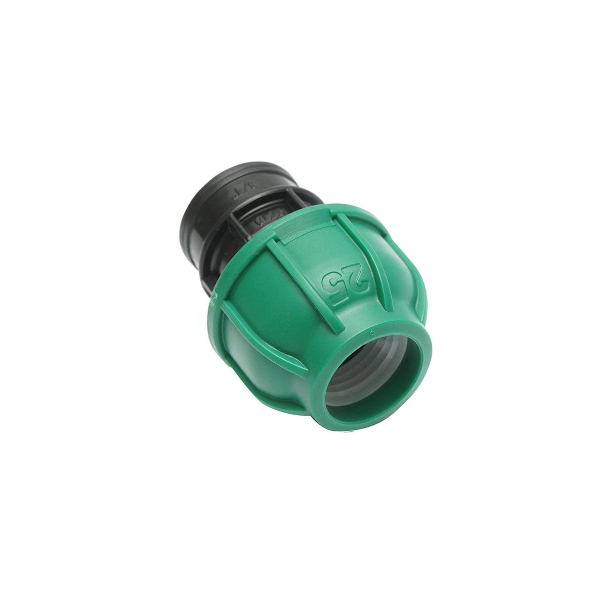 Raccordo Femmina a compressione 25mm X 3/4", per sistemi di irrigazione Manicotto Raccordo Tubi Raccordo di giunzione a compressione 25mm X 3/4" per sistemi di irrigazione - immagine 3