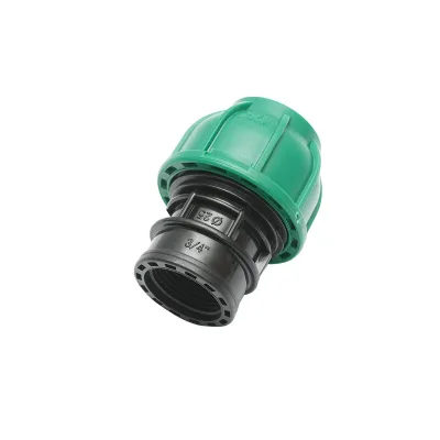 Raccordo Femmina a compressione 25mm X 3/4", per sistemi di irrigazione Manicotto Raccordo Tubi Raccordo di giunzione a compressione 25mm X 3/4" per sistemi di irrigazione - immagine 2