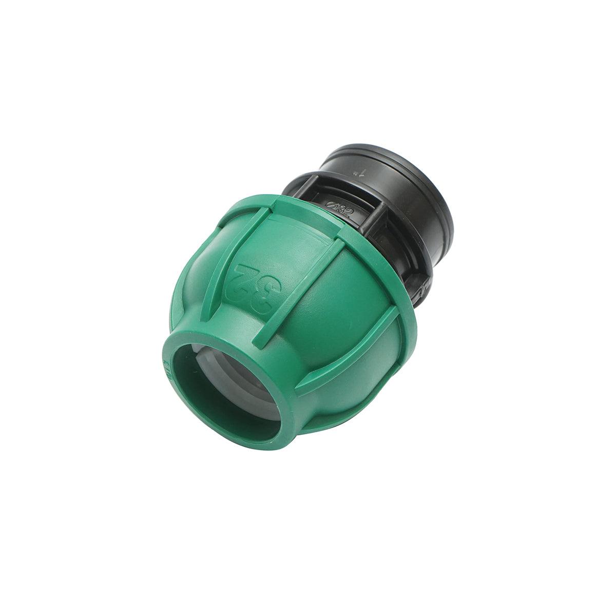 Raccordo Femmina a compressione 32mm X 1", per sistemi di irrigazione Manicotto Raccordo Tubi Raccordo di giunzione a compressione 32mm X 1" per sistemi di irrigazione - immagine 2