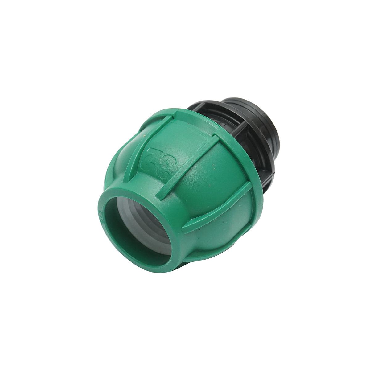 Raccordo Femmina a compressione 32mm X 3/4", per sistemi di irrigazione Manicotto Raccordo Tubi Raccordo di giunzione a compressione 32mm X 3/4" per sistemi di irrigazione - immagine 3