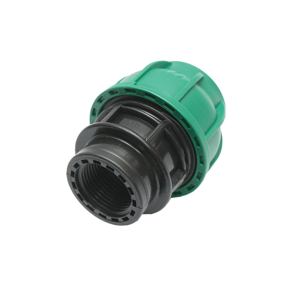 Raccordo Femmina a compressione 40mm X 1", per sistemi di irrigazione Manicotto Raccordo Tubi Raccordo di giunzione a compressione 40mm X 1" per sistemi di irrigazione - immagine 2