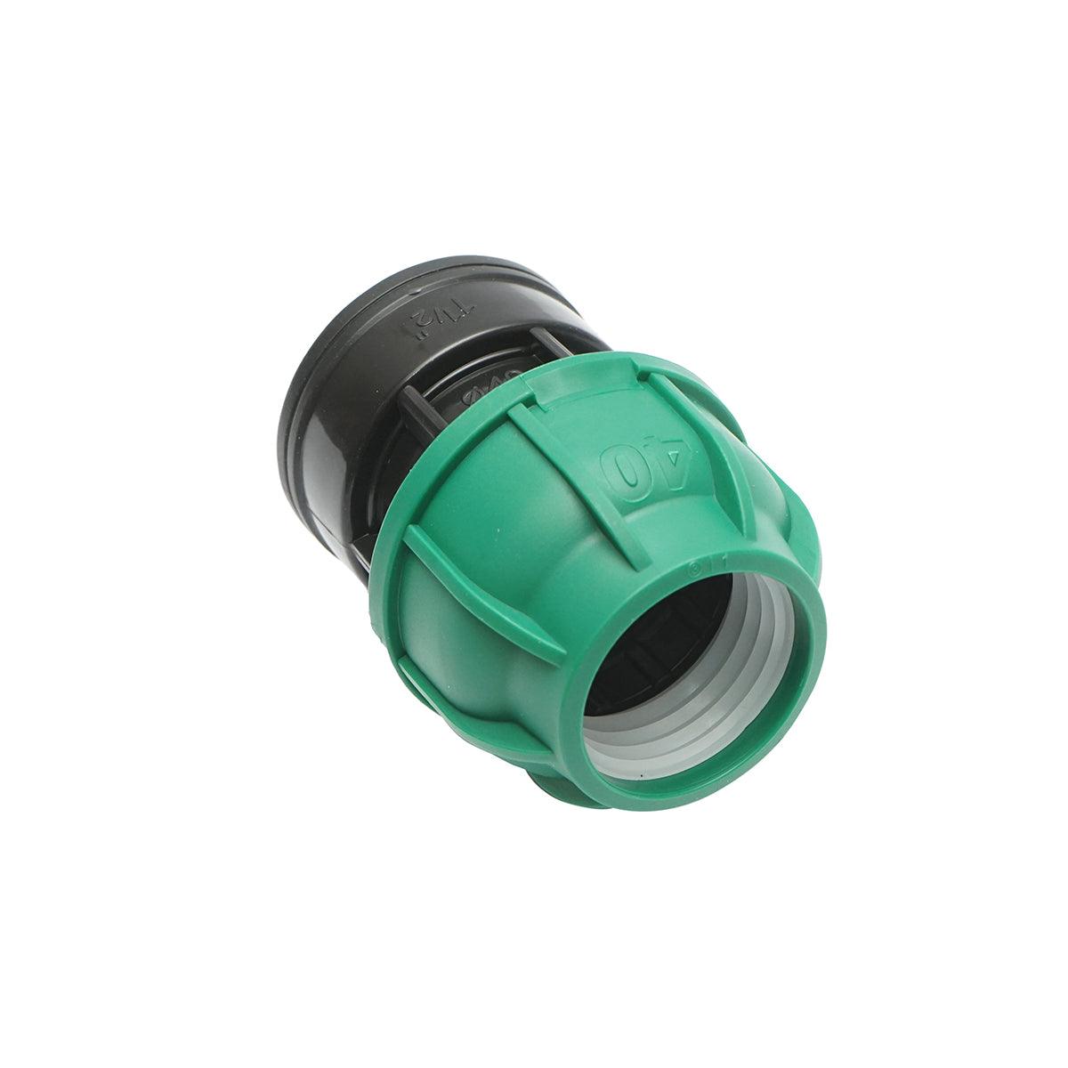 Raccordo Femmina a compressione 40mm X 6/4", per sistemi di irrigazione Manicotto Raccordo Tubi Raccordo di giunzione a compressione 40mm X 6/4" per sistemi di irrigazione - immagine 3