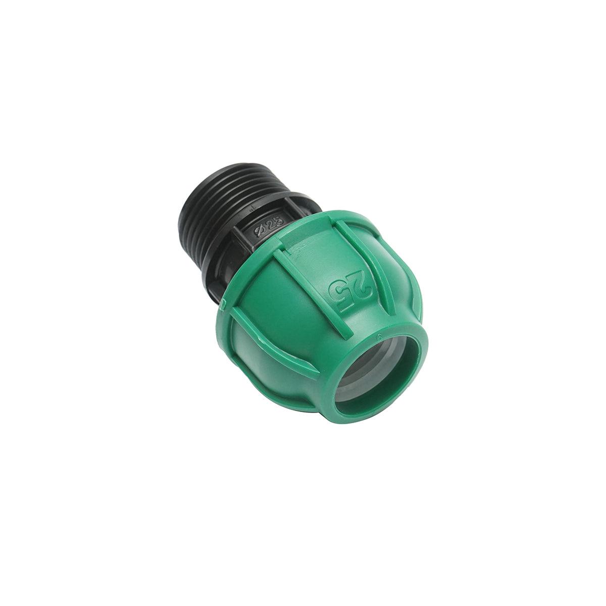 Raccordo Maschio a compressione 25mm X 1", per sistemi di irrigazione Manicotto Raccordo Tubi Raccordo di giunzione a compressione 25mm X 1" per sistemi di irrigazione - immagine 3