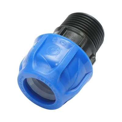 Raccordo Maschio a compressione 25mm X 1", PN16 per sistemi di irrigazione Manicotto Raccordo Tubi Raccordo di giunzione a compressione 25mm X 1pollice, PN16 per sistemi di irrigazione - immagine 2