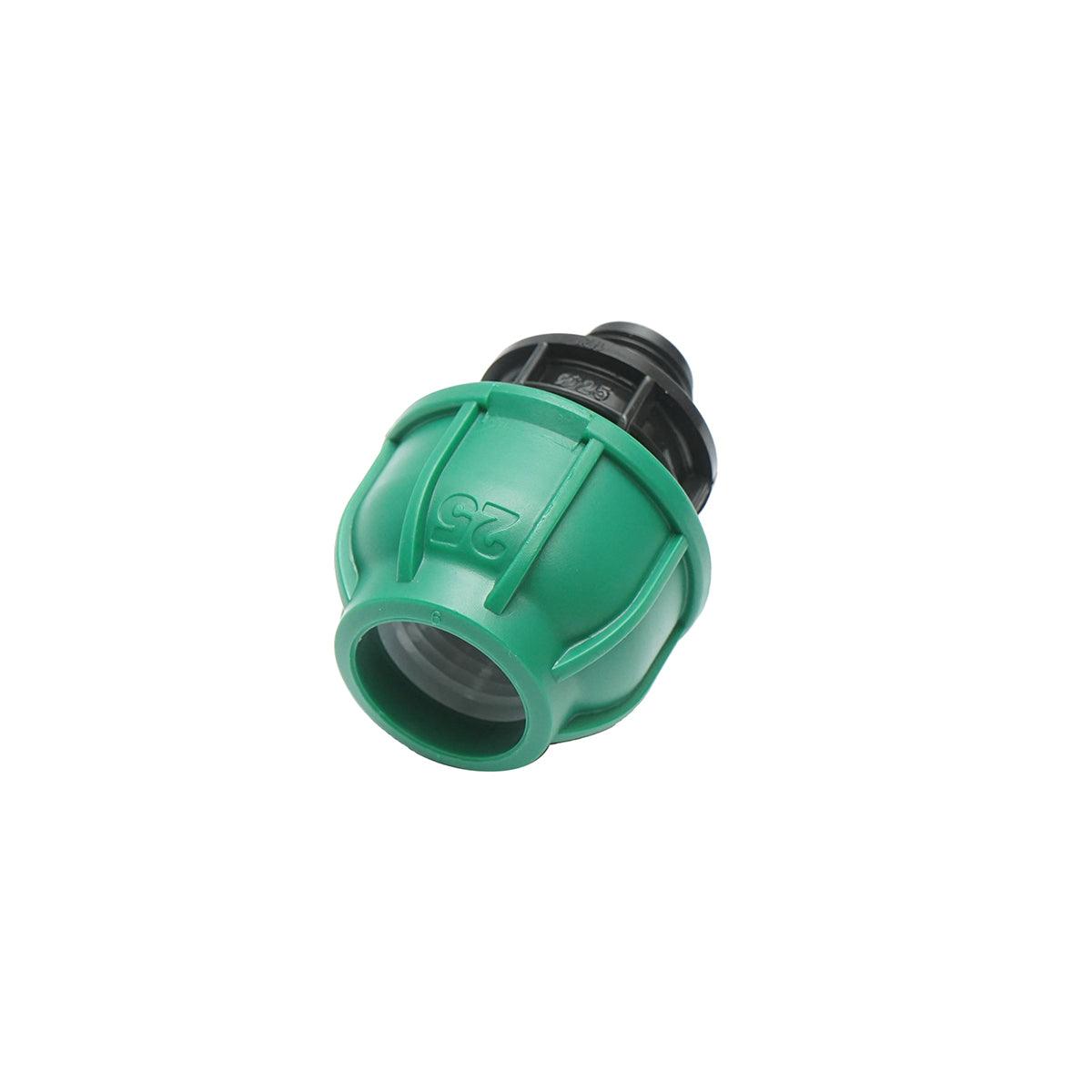 Raccordo Maschio a compressione 25mm X 1/2", per sistemi di irrigazione Manicotto Raccordo Tubi Raccordo di giunzione a compressione 25mm X 1/2" per sistemi di irrigazione - immagine 3
