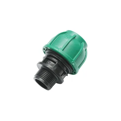 Raccordo Maschio a compressione 25mm X 3/4", per sistemi di irrigazione Manicotto Raccordo Tubi Raccordo di giunzione a compressione 25mm X 3/4" per sistemi di irrigazione - immagine 2