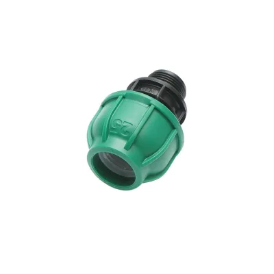 Raccordo Maschio a compressione 25mm X 3/4", per sistemi di irrigazione Manicotto Raccordo Tubi Raccordo di giunzione a compressione 25mm X 3/4" per sistemi di irrigazione - immagine 3