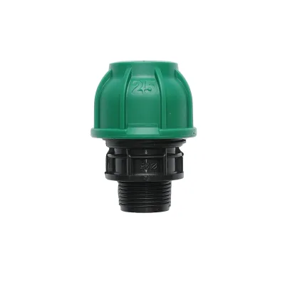 Raccordo Maschio a compressione 25mm X 3/4", per sistemi di irrigazione Manicotto Raccordo Tubi Raccordo di giunzione a compressione 25mm X 3/4" per sistemi di irrigazione