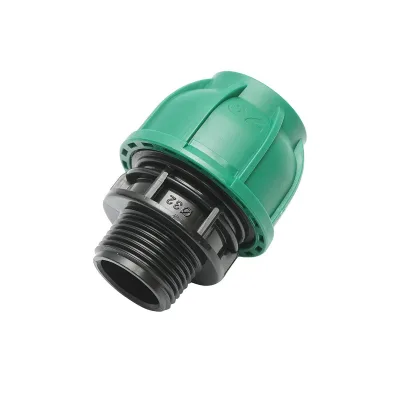 Raccordo Maschio a compressione 32mm X 1", per sistemi di irrigazione Manicotto Raccordo Tubi Raccordo di giunzione a compressione 32mm X 1" per sistemi di irrigazione - immagine 2