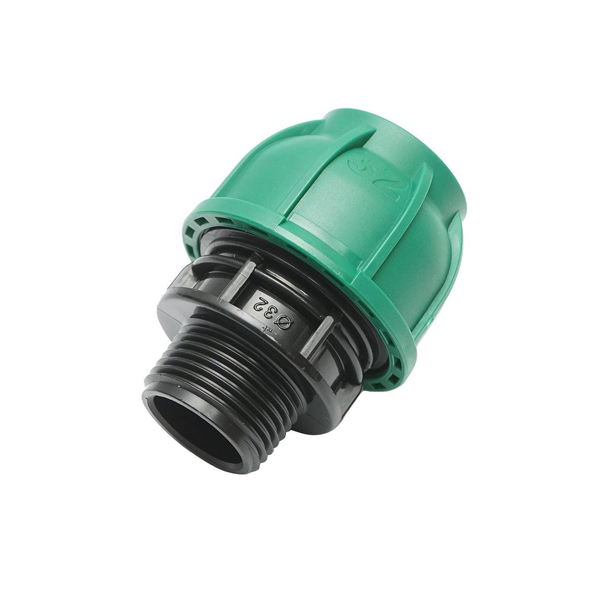 Raccordo Maschio a compressione 32mm X 1", per sistemi di irrigazione Manicotto Raccordo Tubi Raccordo di giunzione a compressione 32mm X 1" per sistemi di irrigazione - immagine 2