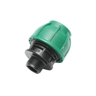 Raccordo Maschio a compressione 32mm X 3/4", per sistemi di irrigazione Manicotto Raccordo Tubi Raccordo di giunzione a compressione 32mm X 3/4" per sistemi di irrigazione - immagine 2