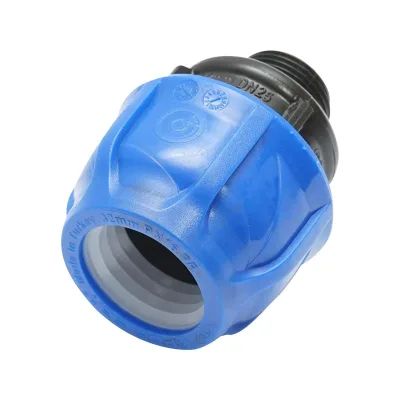 Raccordo Maschio a compressione 32mm X 3/4", PN16 per sistemi di irrigazione Manicotto Raccordo Tubi Raccordo di giunzione a compressione 25mm X 3/4", PN16 per sistemi di irrigazione - immagine 3
