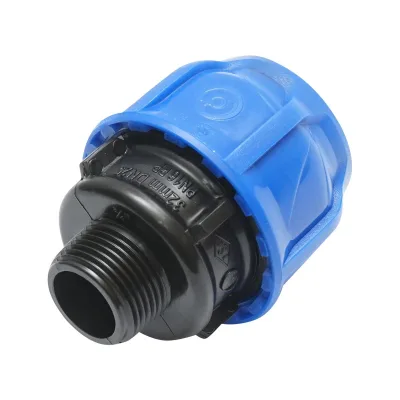Raccordo Maschio a compressione 32mm X 3/4", PN16 per sistemi di irrigazione Manicotto Raccordo Tubi Raccordo di giunzione a compressione 25mm X 3/4", PN16 per sistemi di irrigazione - immagine 4