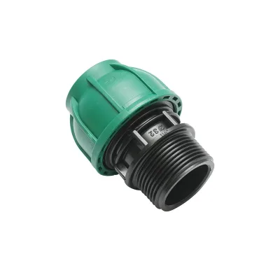 Raccordo Maschio a compressione 32mm X 5/4", per sistemi di irrigazione Manicotto Raccordo Tubi Raccordo di giunzione a compressione 32mm X 5/4" per sistemi di irrigazione - immagine 3