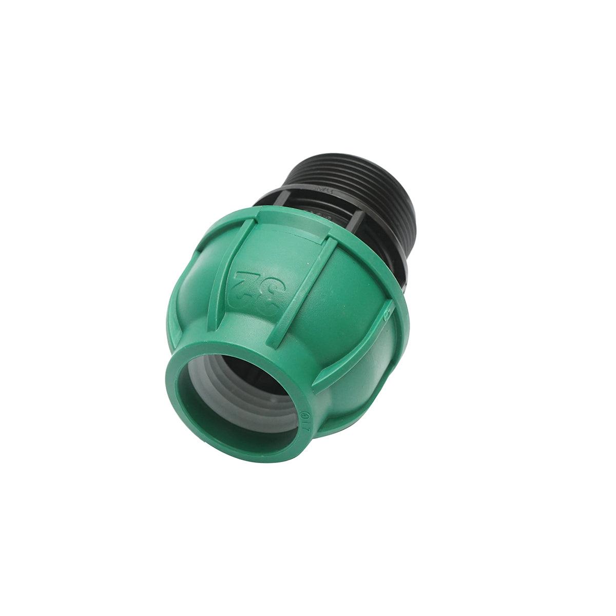 Raccordo Maschio a compressione 32mm X 5/4", per sistemi di irrigazione Manicotto Raccordo Tubi Raccordo di giunzione a compressione 32mm X 5/4" per sistemi di irrigazione - immagine 2