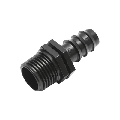 Raccordo per tubo di gocciolamento D16 mm con filettatura esterna 1/2 per tubo e tubo di irrigazione - immagine 2