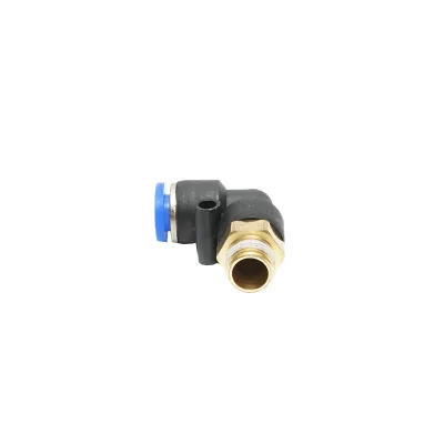 Raccordo rapido  a riduzione a gomito in plastica per tubo da 6 mm e filettatura metallica da 1/8 - immagine 4