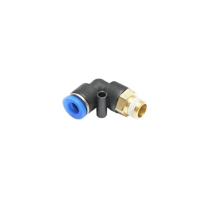 Raccordo rapido  a riduzione a gomito in plastica per tubo da 6 mm e filettatura metallica da 1/8 - immagine 3