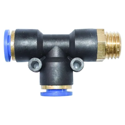 Raccordo rapido  a T in plastica e la vite in metallo 0x10 con M16