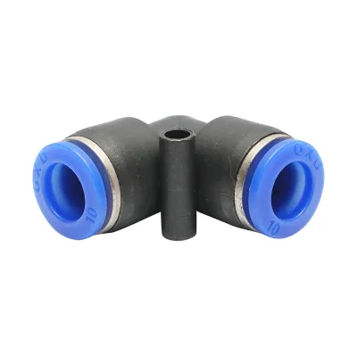 Raccordo rapido a gomito per tubo M10 - plastica - immagine 3