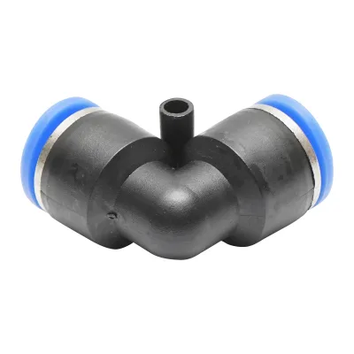 Raccordo rapido a gomito per tubo M12 - plastica - immagine 2