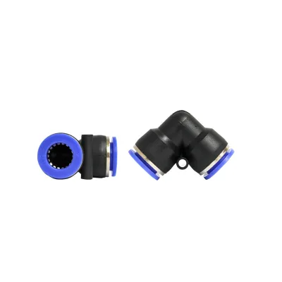 Raccordo rapido a gomito per tubo M14 - plastica