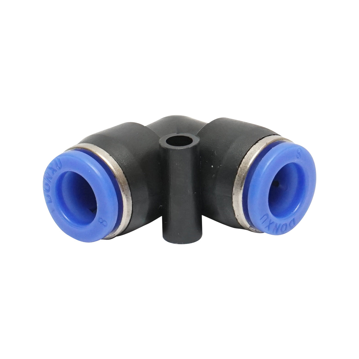 Raccordo rapido a gomito per tubo M8 - plastica - immagine 2
