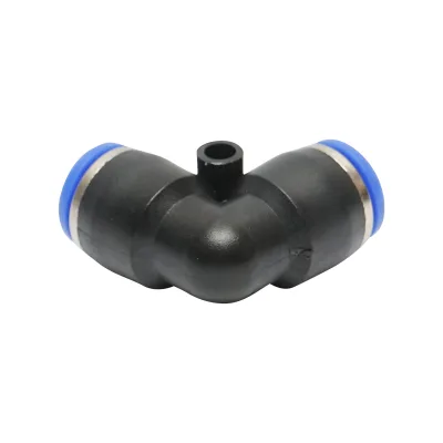 Raccordo rapido a gomito per tubo M8 - plastica - immagine 3