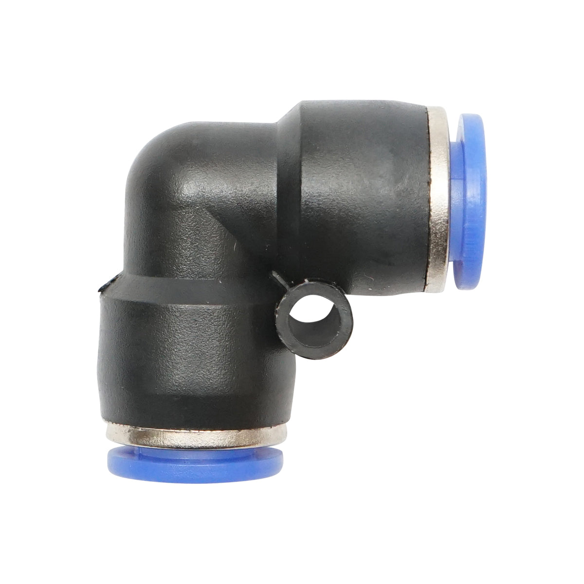Raccordo rapido a gomito per tubo M8 - plastica