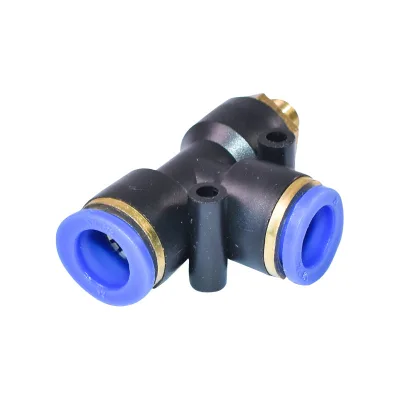 Raccordo rapido a T in plastica e la vite in metallo sono 12x12 con 1/8 - immagine 2