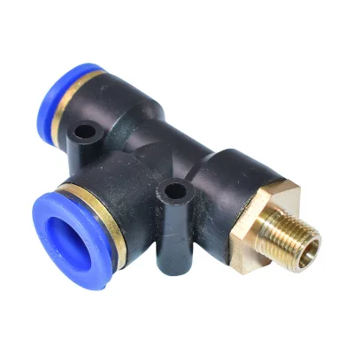Raccordo rapido a T in plastica e la vite in metallo sono 12x12 con 1/8 - immagine 3