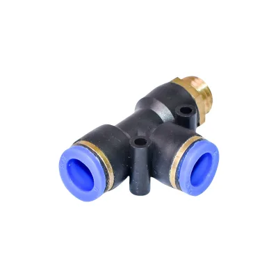 Raccordo rapido a T in plastica e vite in metallo da 12x12 con M16 - immagine 3