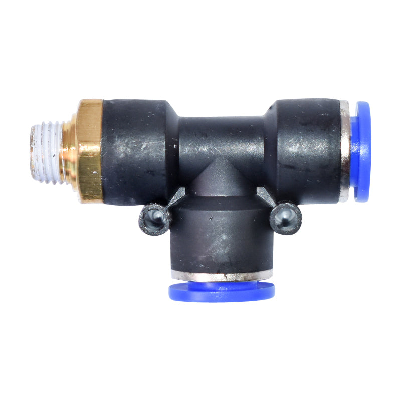 Raccordo rapido a T rapido in plastica e vite in metallo da 12x12 con 1/4 - immagine 3