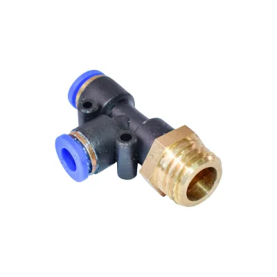 Raccordo rapido a T rapido in plastica e vite in metallo da 6x6 con M16 - immagine 3