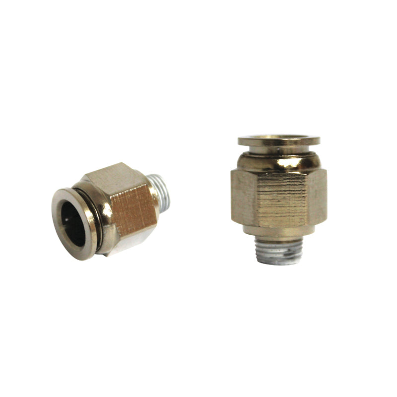 Raccordo rapido metallico  e vite metallica fi 10 da 1/8