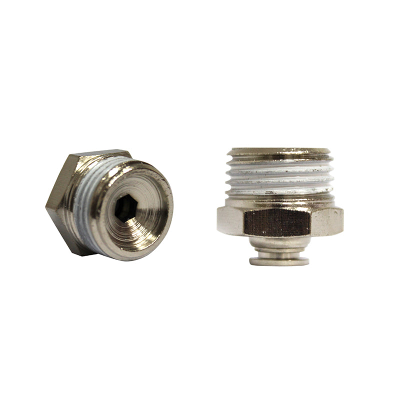 Raccordo rapido metallico e vite metallica fi 6 con 1/2