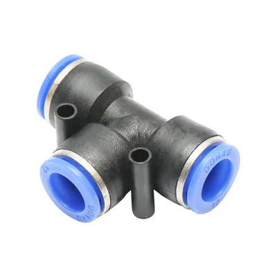 Raccordo rapido per tubo a T fi 12mm - plastica - immagine 2