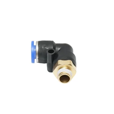 Raccordo rapido riduzione a gomito in plastica per tubo da 8 mm e filettatura metallica da 1/8 - immagine 4