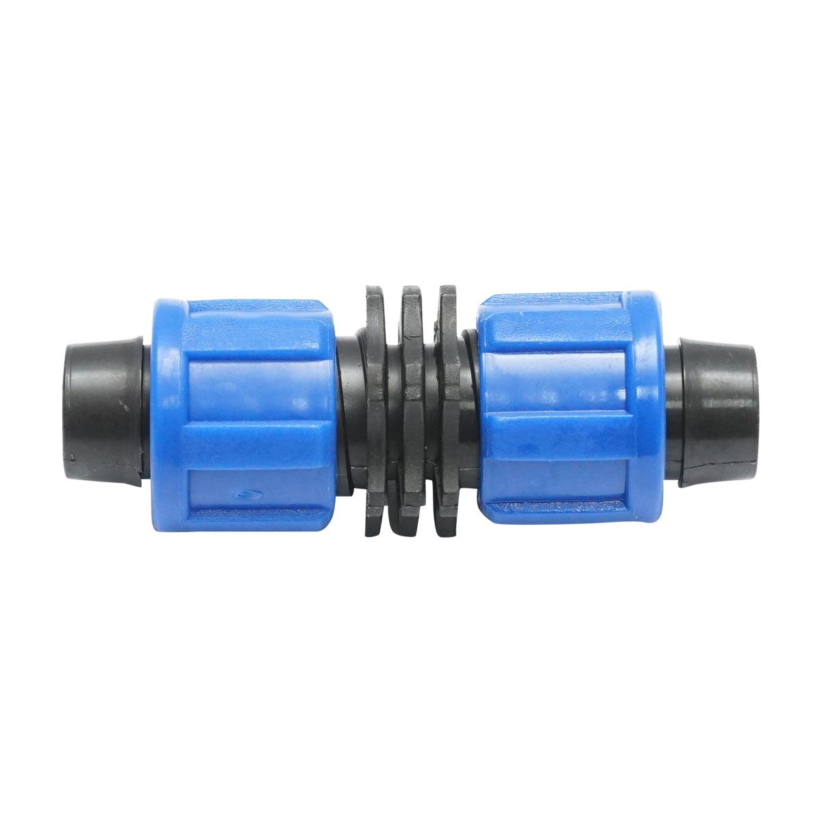 Raccordo/Manicotto/Connettore tubo irrigazione 16 x 16 mm. Raccordo Ala Gocciolante 16 x 16 mm.