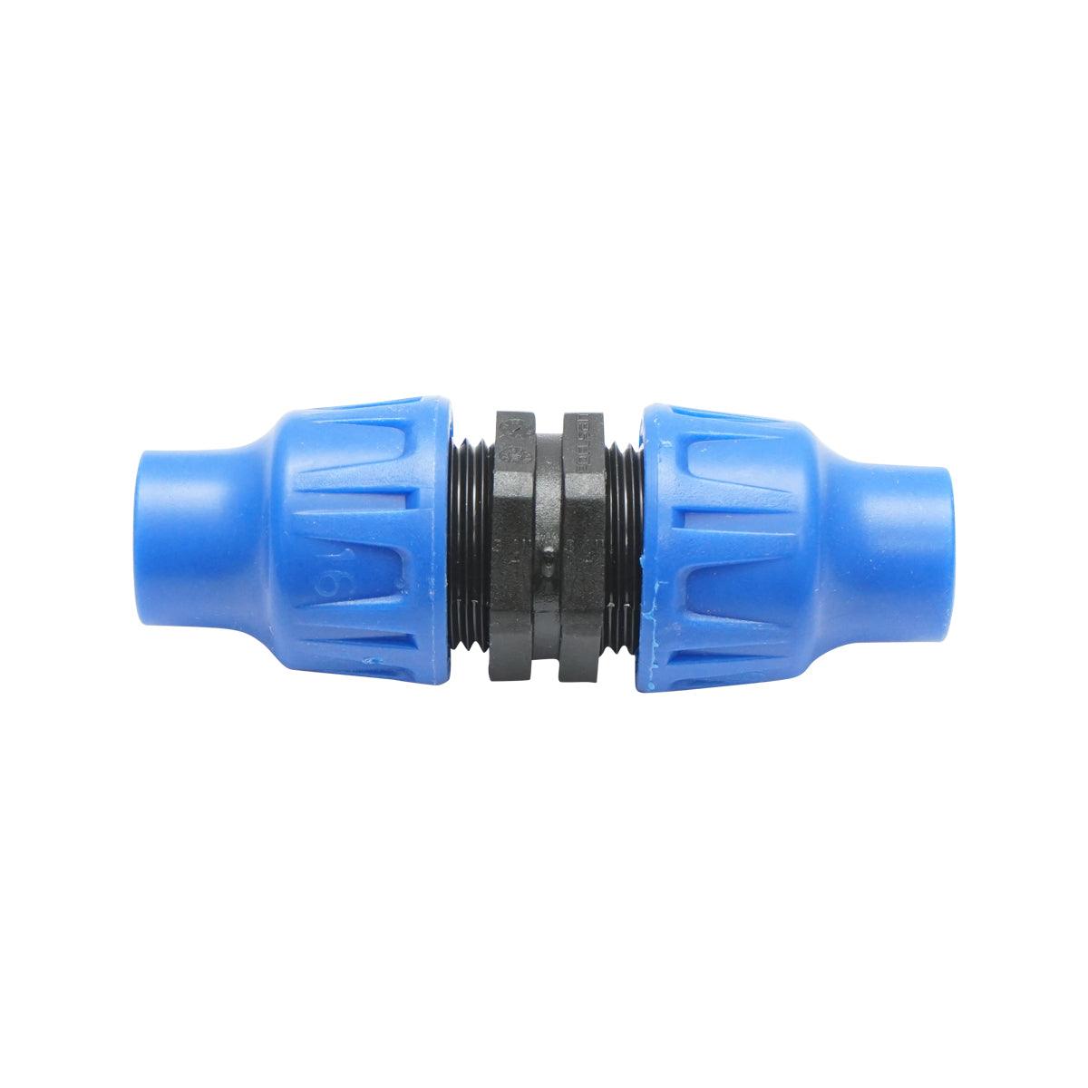 Raccordo/Manicotto/Connettore Tubo irrigazione 16 x 16 mm. Raccordo Ala Gocciolante 16 x 16 mm. Connettore per Tubi e Sistemi Irrigazione