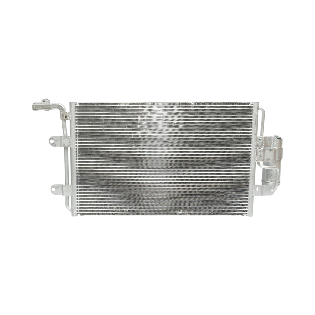 Radiatore climatizzazione (condensatore AC) – VW, Audi, Seat, Skoda Dimensioni: 542 × 364 × 18 mm Codici OEM:  1J0820411B  1J0820411D  1J0820413A  1J0820413B  1J0820413D  1J0820413E  1J0820413L  1J0820413N  8N0820411A  8N0820413A - immagine 2