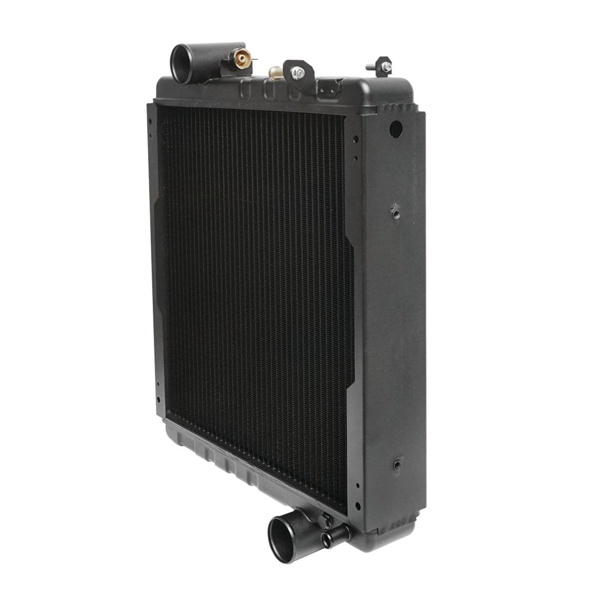 Radiatore raffreddamento acqua a 4 file di celle per John Deere serie 6000, 6005, 6010, 8000 codice OEM AL110865, AL115002, AL115731, AL118774, AL118775, AL78001, 7700042320, 74712038 - immagine 3