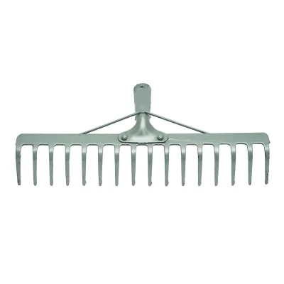 Rastrello da Giardino 16 Denti 4x85x450mm Senza Manico - immagine 2