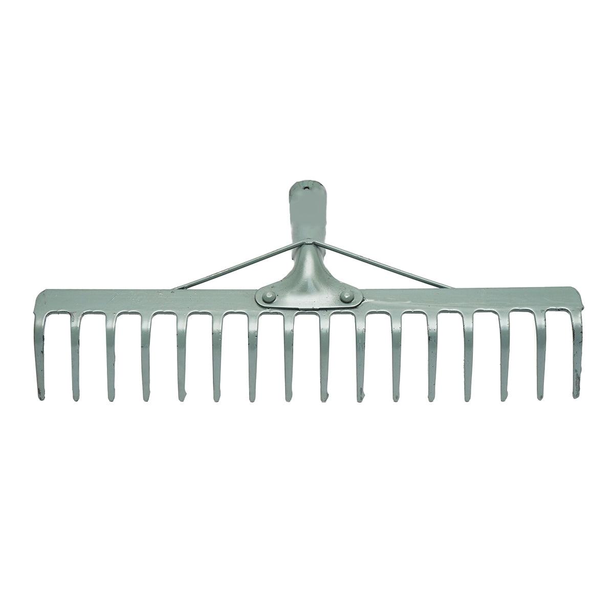 Rastrello da Giardino 16 Denti 4x85x450mm Senza Manico - immagine 2