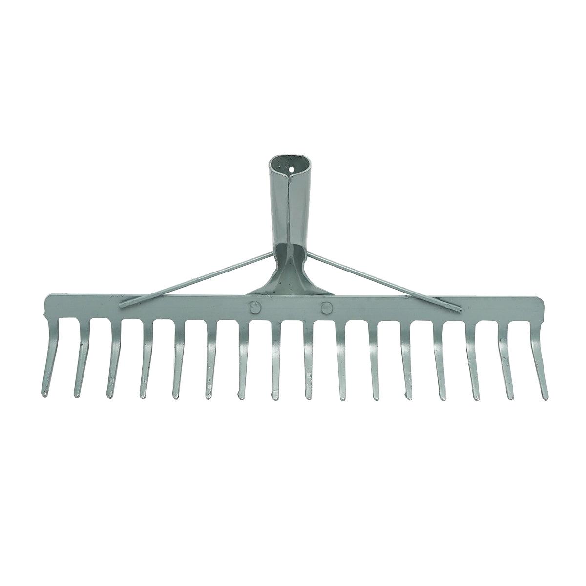 Rastrello da Giardino 16 Denti 4x85x450mm Senza Manico - immagine 3