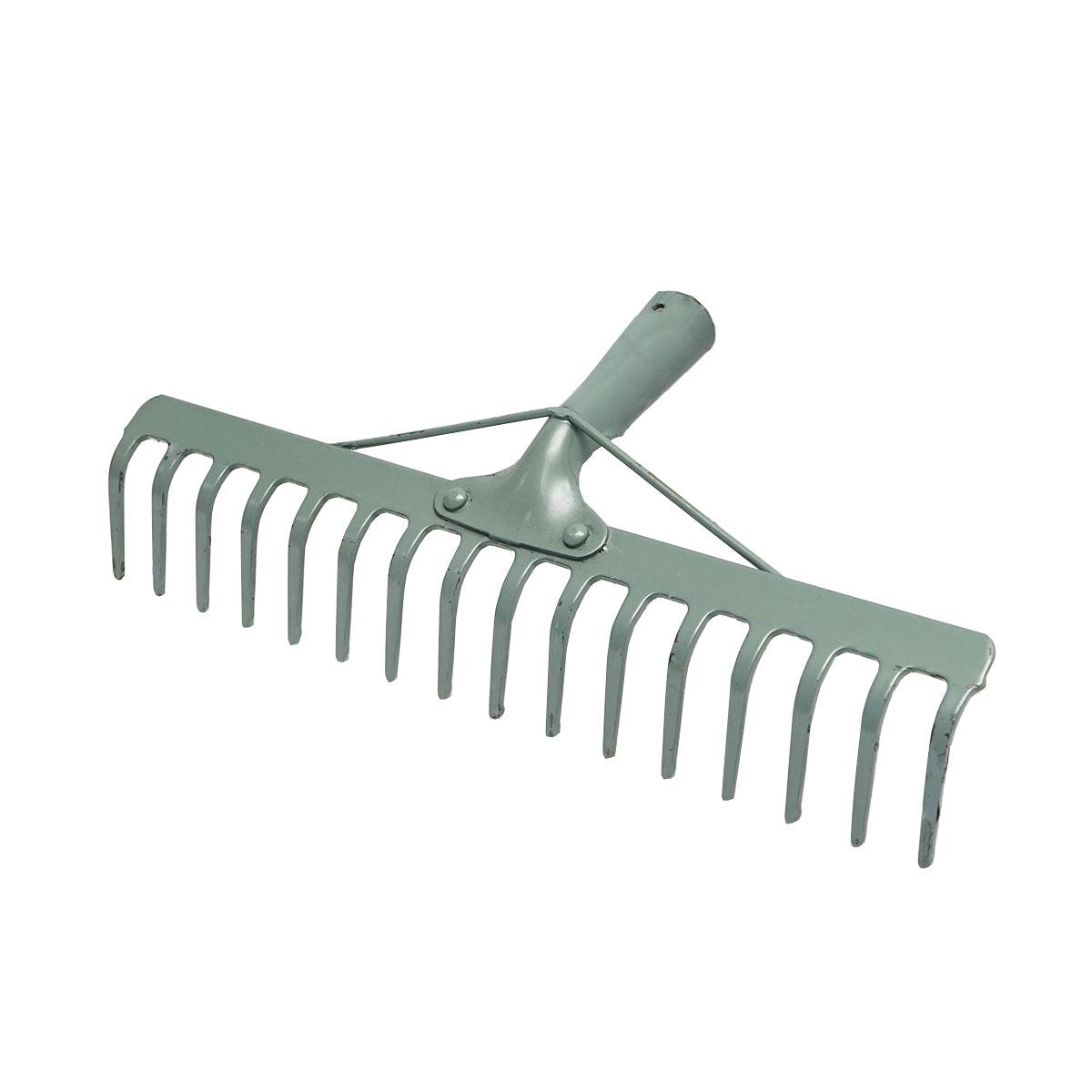 Rastrello da Giardino 16 Denti 4x85x450mm Senza Manico