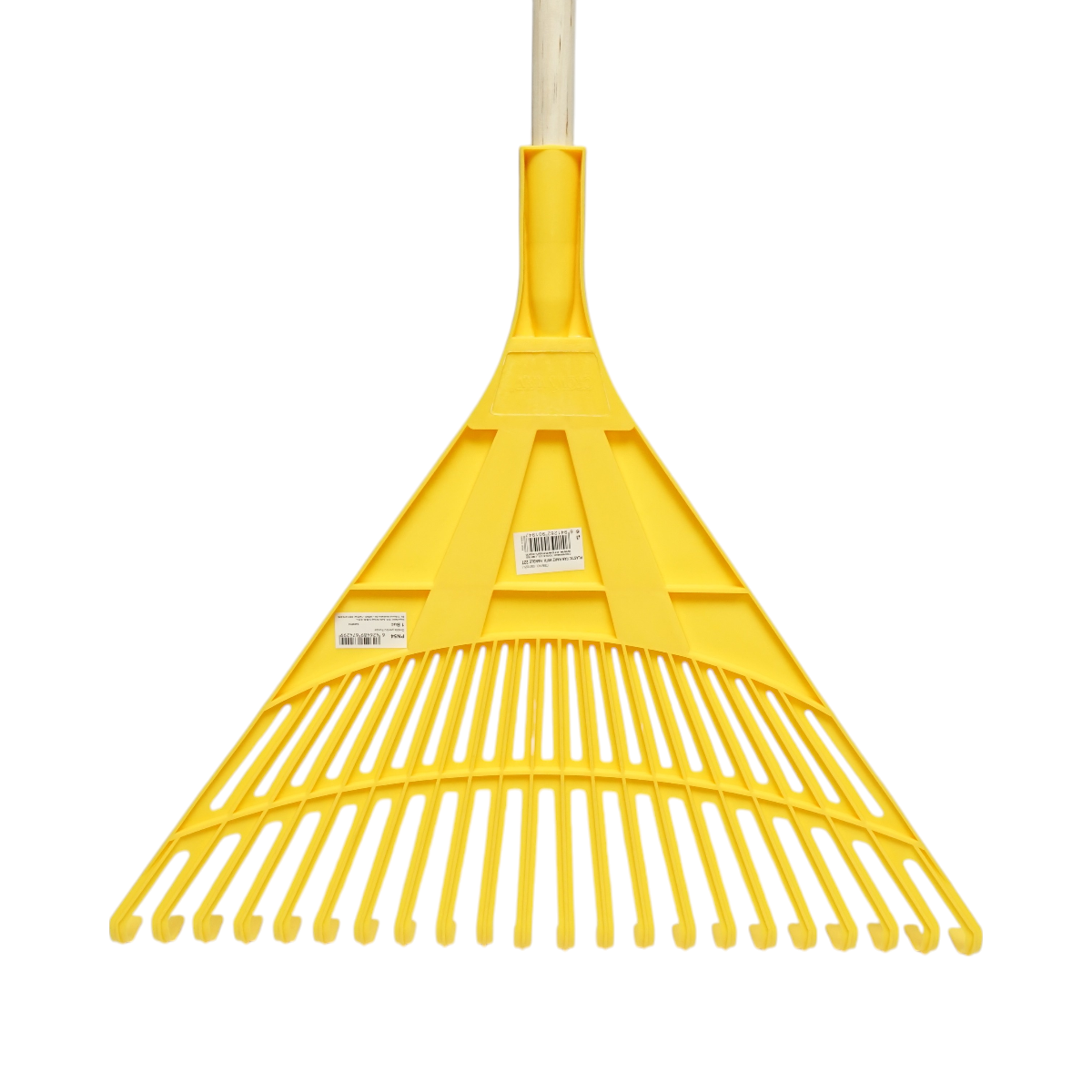Rastrello in plastica per foglie, manico in legno 120cm, 22 denti Crownman - immagine 4